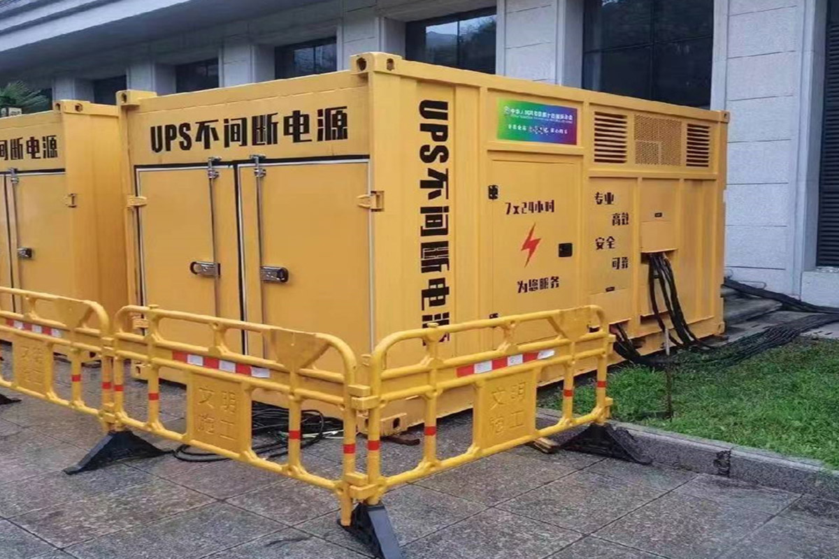 张家口发电机租赁施工现场