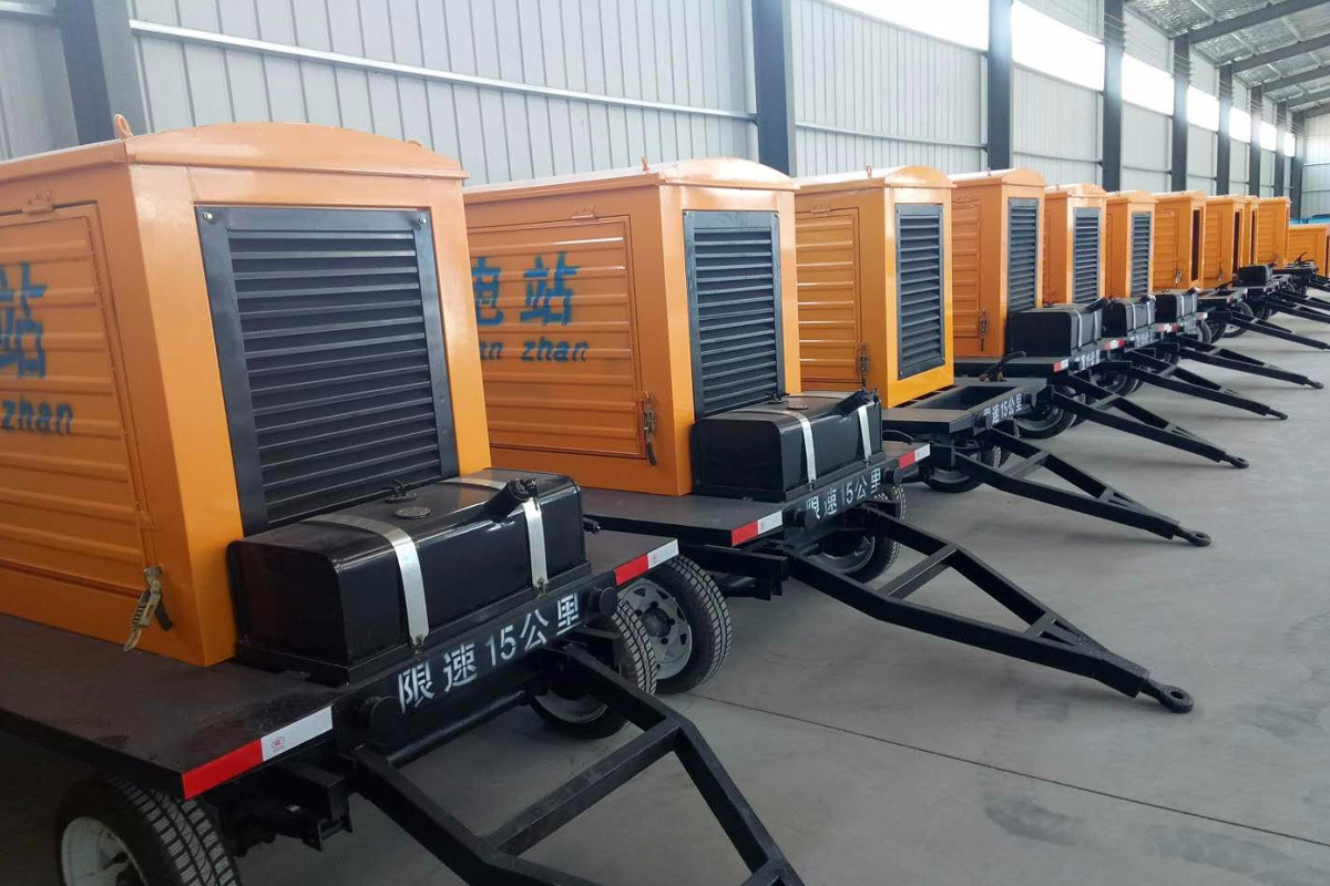 张家口发电机租赁施工现场